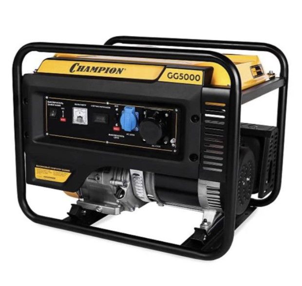 Модель генератор бензиновый champion gg5000 общий вид модели генератор бензиновый champion gg5000