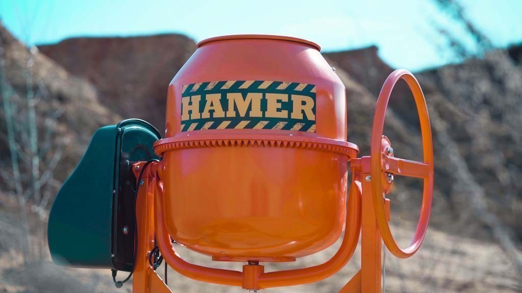 вид модели бетономешалка hamer cm-250