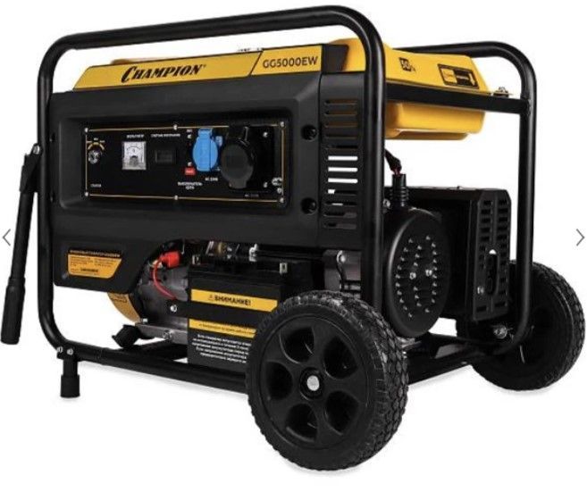 Модель генератор бензиновый champion gg5000ew общий вид модели генератор бензиновый champion gg5000ew