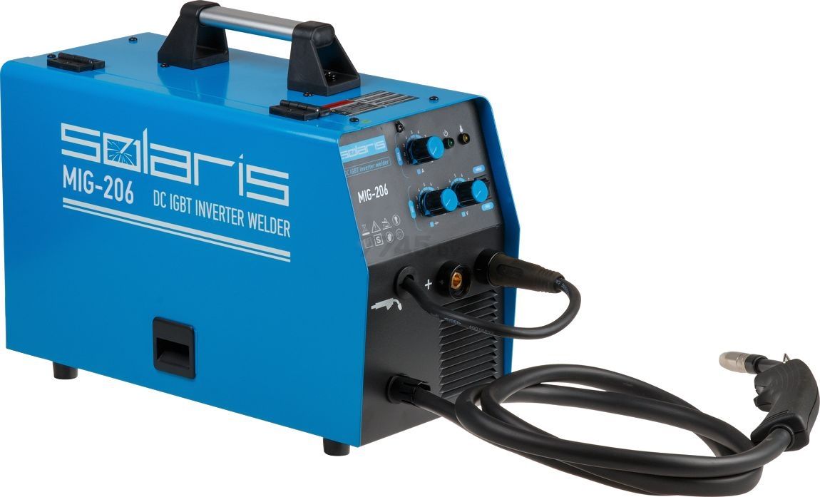 Полуавтомат сварочный Solaris MIG-206 вид модели полуавтомат сварочный solaris mig-206