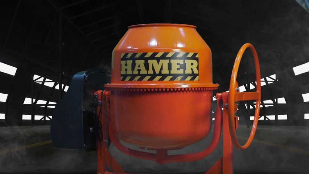 вид модели бетономешалка hamer cm-220
