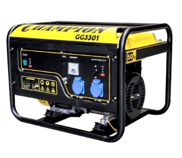 общий вид модели генератор бензиновый champion gg3301