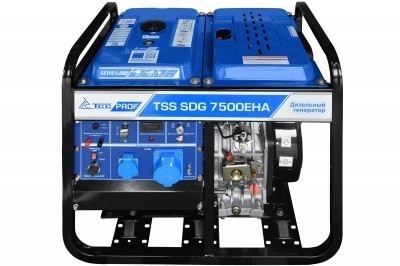 вид модели дизель генератор tss sdg 7500eha