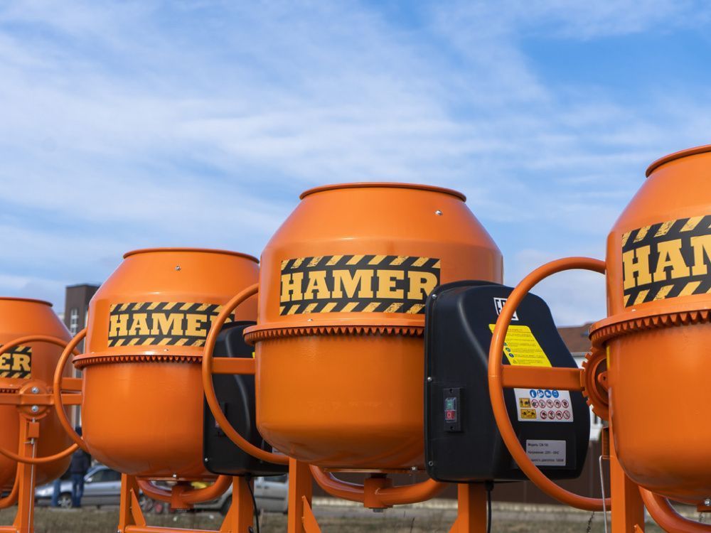 вид модели бетономешалка hamer cm-220