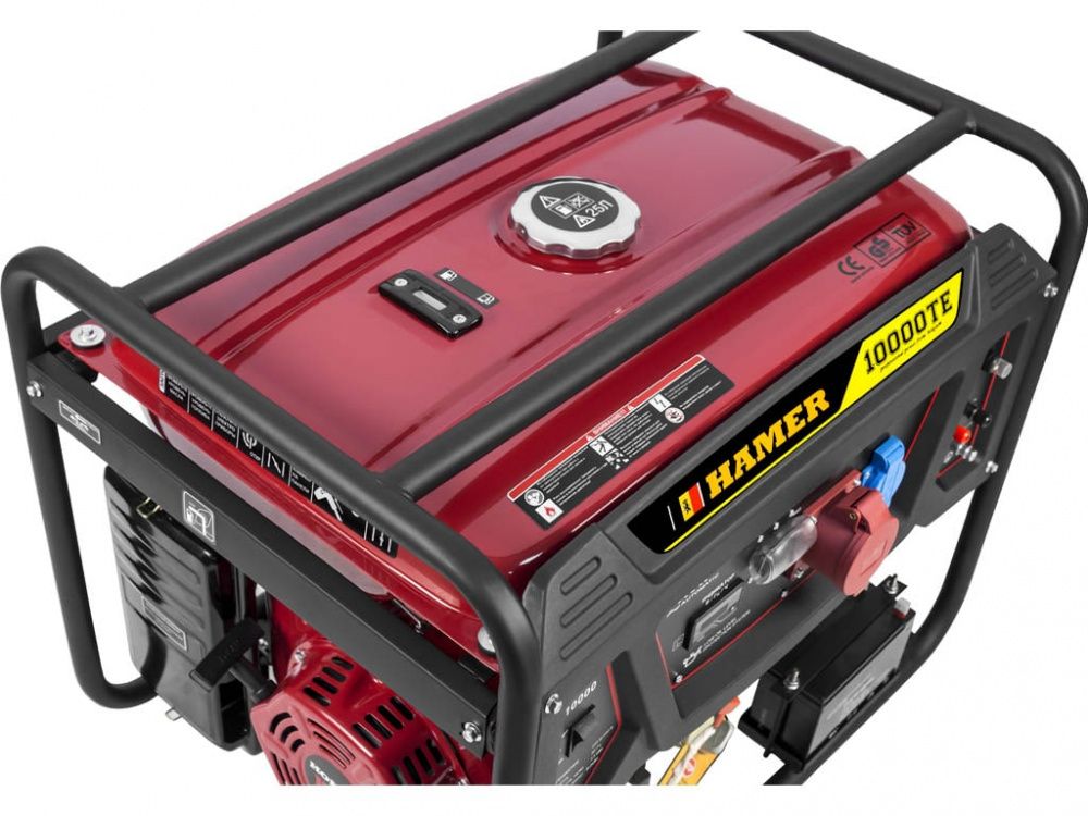 Бензогенератор HAMER 10000TE-PRO (трехфазный) вид модели бензогенератор hamer 10000te-pro (трехфазный)