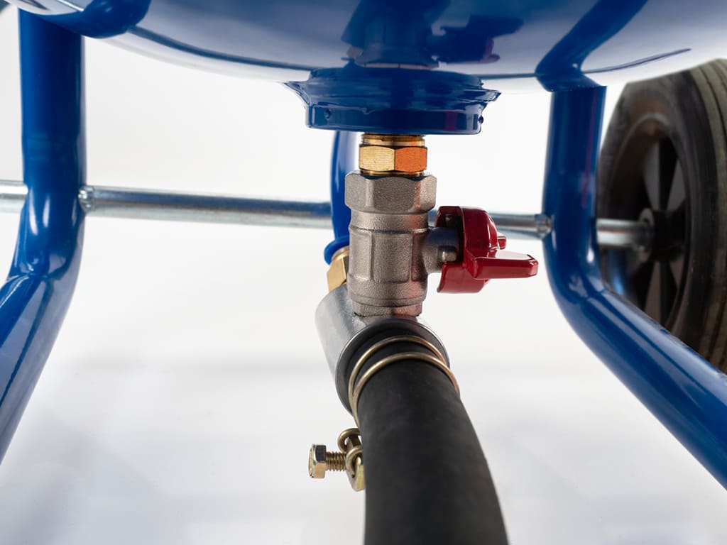 вид модели пескоструйный аппарат булат 30л синий