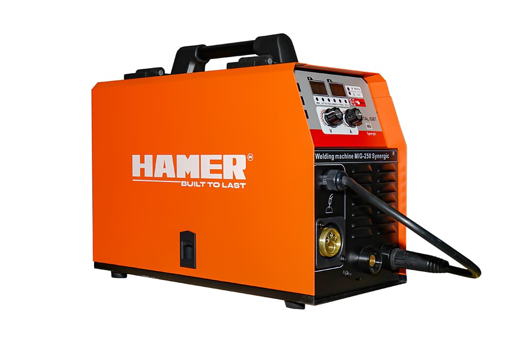 Сварочный полуавтомат HAMER MIG-250 Synergic с вилкой вид модели сварочный полуавтомат hamer mig-250 synergic с вилкой