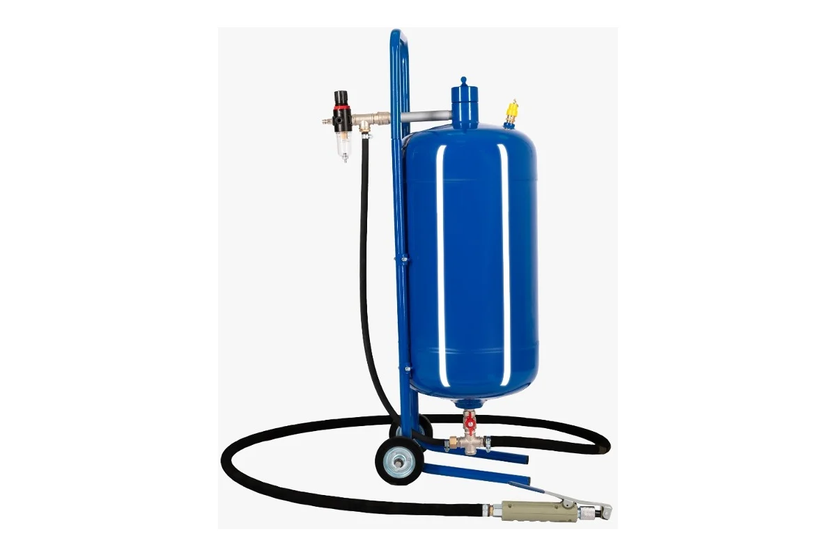 вид модели аппарат пескоструйный булат 40л синий