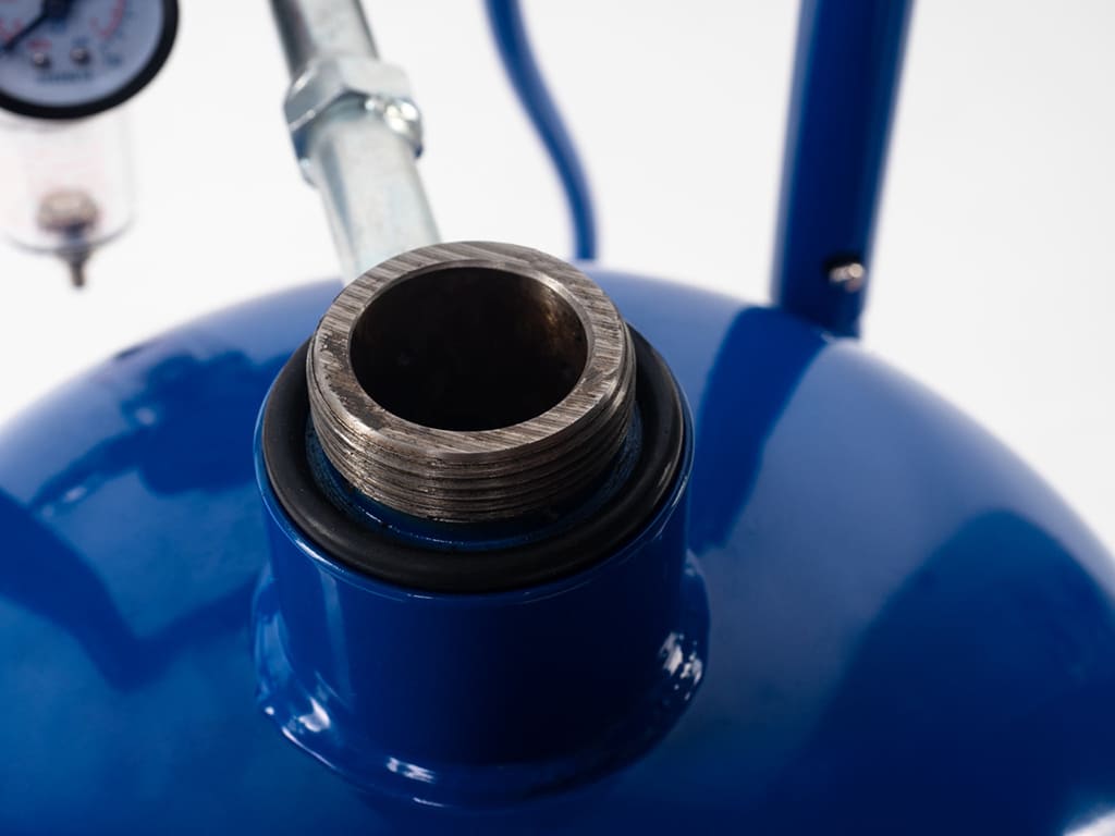 вид модели пескоструйный аппарат булат 30л синий