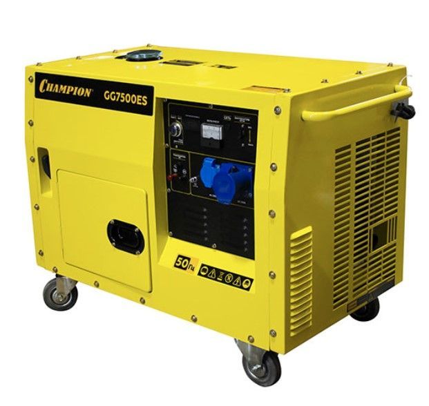 общий вид модели генератор бензиновый champion gg7500es