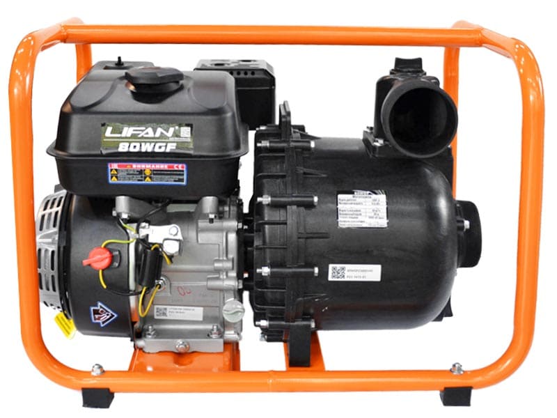 Мотопомпа бензиновая Lifan 80WGF вид модели мотопомпа бензиновая lifan 80wgf