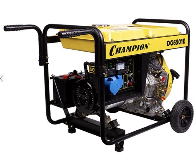 общий вид модели генератор дизельный champion dg6501e