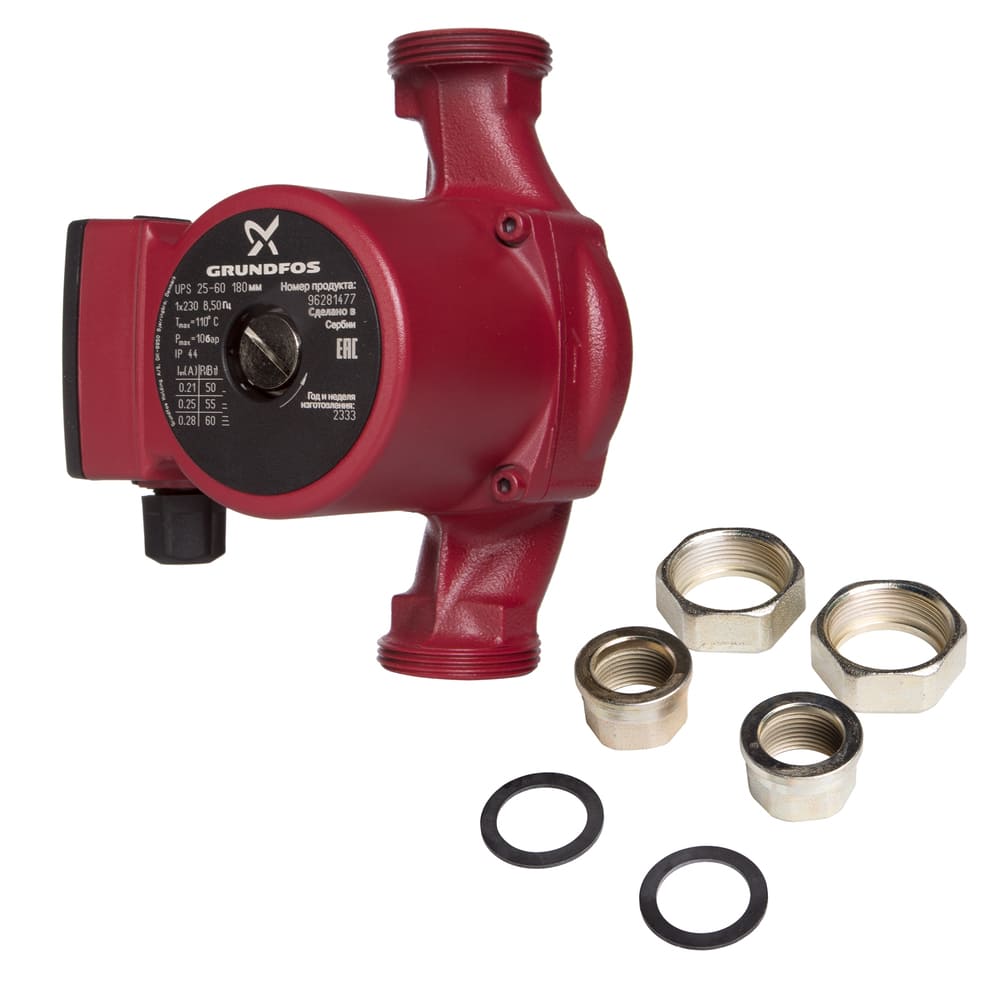 вид модели насос циркуляционный grundfos ups 25-60