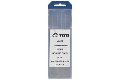вид модели вольфрамовый электрод синий wl20-175/2,4 (10 шт)