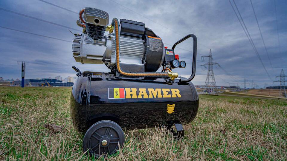 вид модели компрессор воздушный hamer air-3 (50l)