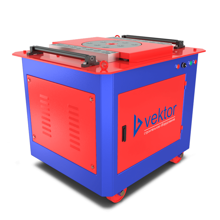 общий вид модели станок для гибки арматуры vektor gw40 (с доводчиком)