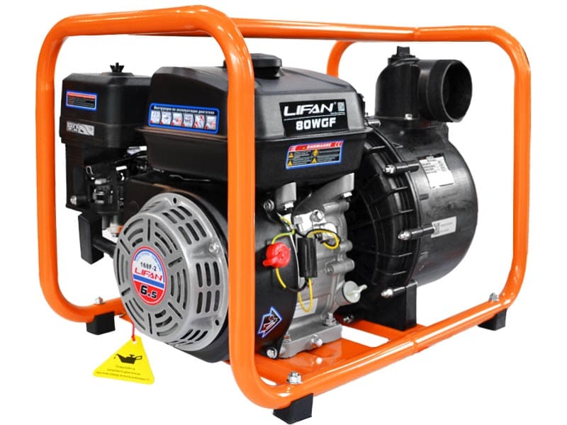 Мотопомпа бензиновая Lifan 80WGF вид модели мотопомпа бензиновая lifan 80wgf