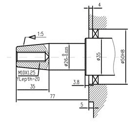 вид модели двигатель дизельный tss excalibur 188fa - t1 (вал конусный 26/73.2 / taper)