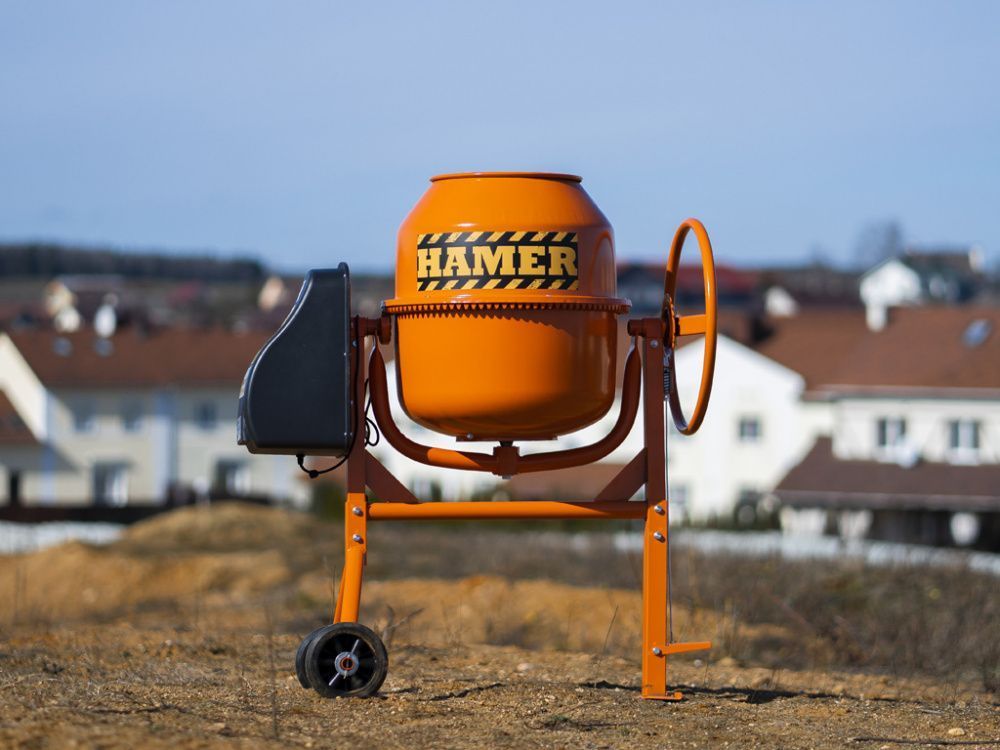 вид модели бетономешалка hamer cm-160 (0146u) уценка