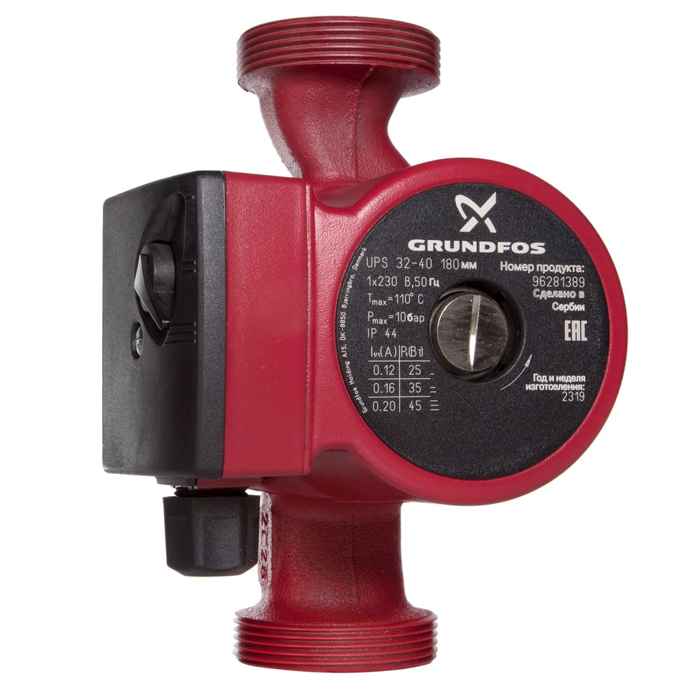 вид модели насос циркуляционный grundfos ups 32-40
