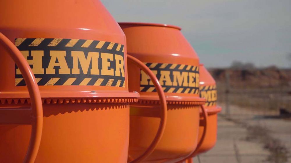 вид модели бетономешалка hamer cm-160 (0146u) уценка