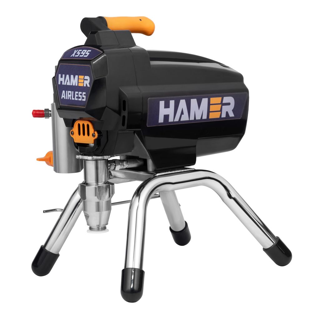 Модель аренда: аппарат окрасочный безвоздушного распыления hamer x595 общий вид модели аренда: аппарат окрасочный безвоздушного распыления hamer x595