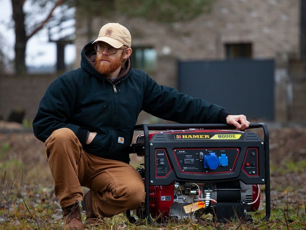 Бензогенератор HAMER 8000E вид модели бензогенератор hamer 8000e