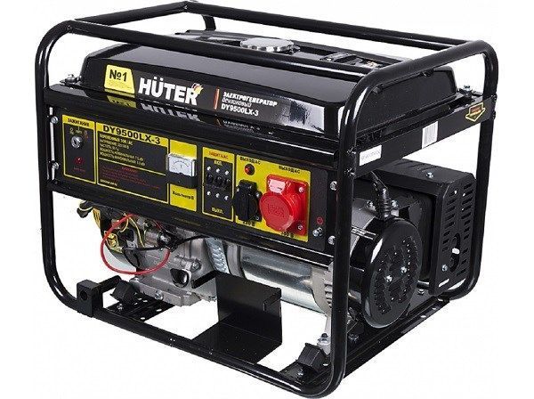 вид модели генератор бензиновый huter dy9500lx-3