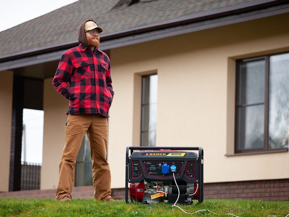 Бензогенератор HAMER 8000E вид модели бензогенератор hamer 8000e