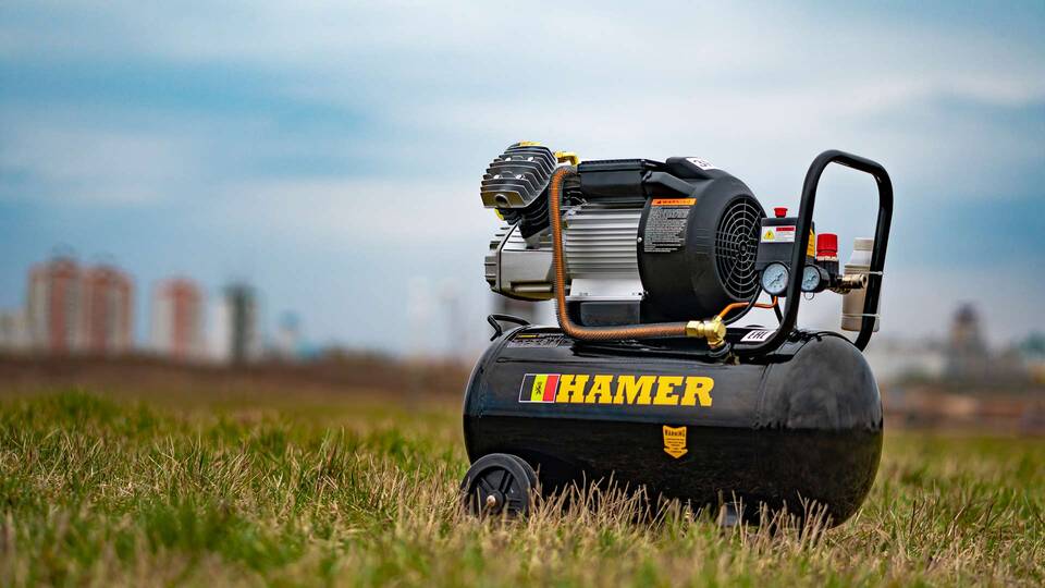 вид модели компрессор воздушный hamer air-3 (50l)