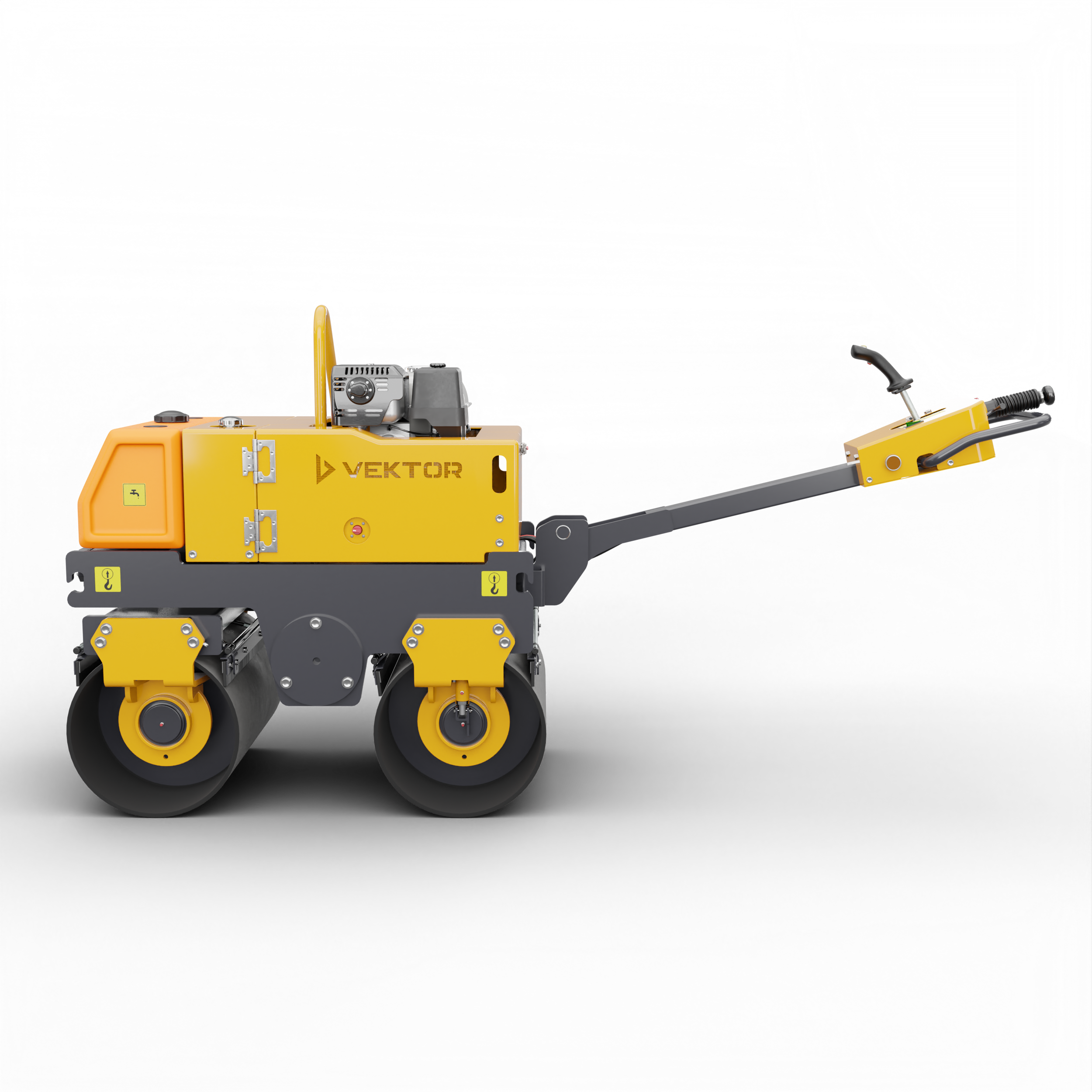 вид модели виброкаток ручной двухвальцовый vektor vrdr-800