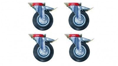 вид модели опоры колесные для бензогенераторов с тормозом