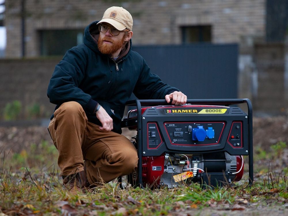 Бензогенератор HAMER 8000E вид модели бензогенератор hamer 8000e