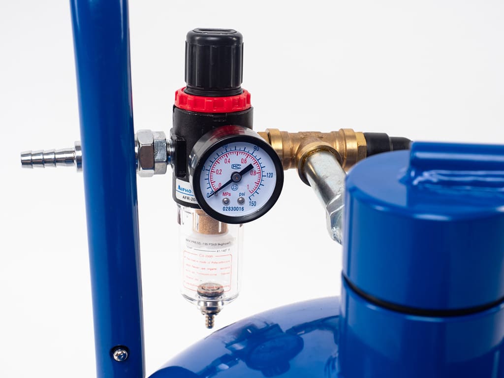 вид модели пескоструйный аппарат булат 30л синий