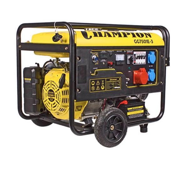 Генератор бензиновый Champion GG7501Е-3 вид модели генератор бензиновый champion gg7501е-3