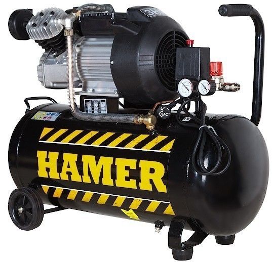 общий вид модели компрессор hamer air-3/2 (50l)