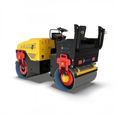 вид модели виброкаток тандемный vektor vrdr-2000