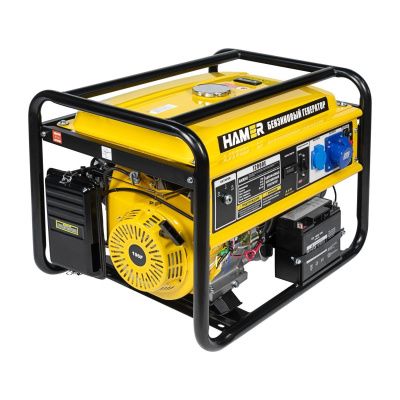вид модели бензиновый генератор hamer 12000e