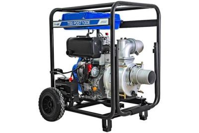 Мотопомпа дизельная TSS PDST100E (с электростартом, АКБ)
