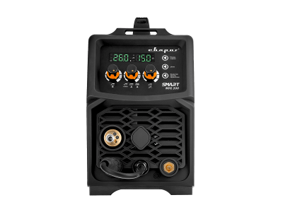 вид модели сварочный полуавтомат сварог mig 200 "real smart" (n2a5) black (маска + краги)