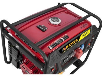 вид модели бензогенератор hamer 10000t (трехфазный)