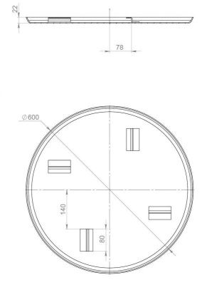 вид модели диск затирочный grost 600-3 мм 4 кр