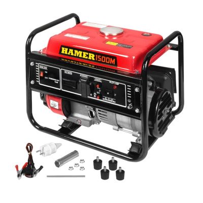 вид модели генератор бензиновый hamer 1500m