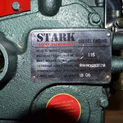 вид модели двигатель дизельный stark r195nd 15 л.с.