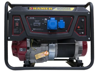 вид модели бензогенератор hamer 9000m-pro