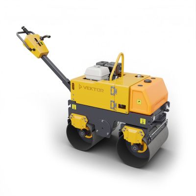 вид модели виброкаток ручной двухвальцовый vektor vrdr-800
