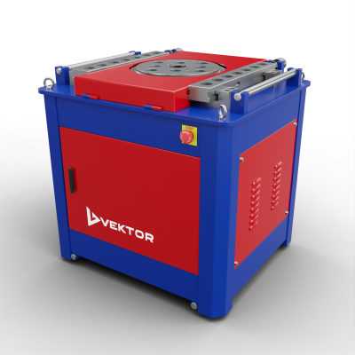 вид модели станок для гибки арматуры vektor gw52sa с доводчиком