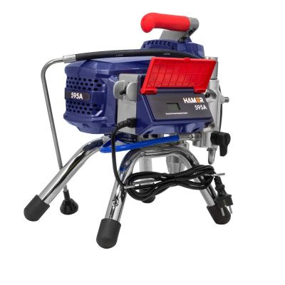 вид модели аппарат окрасочный безвоздушный hamer 595a с пистолетом x-450