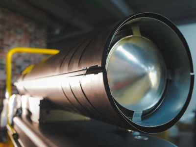 вид модели пушка тепловая дизельная проф. прямого нагрева с датчиком температуры dh-50 (50 квт), hamer