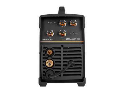 вид модели сварочный полуавтомат сварог mig 200 "real" (n24002n) black (маска+краги)
